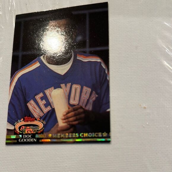 Topps Stadium Club Doc Gooden Card - Blue and White mint condition - Picture 2 of 3